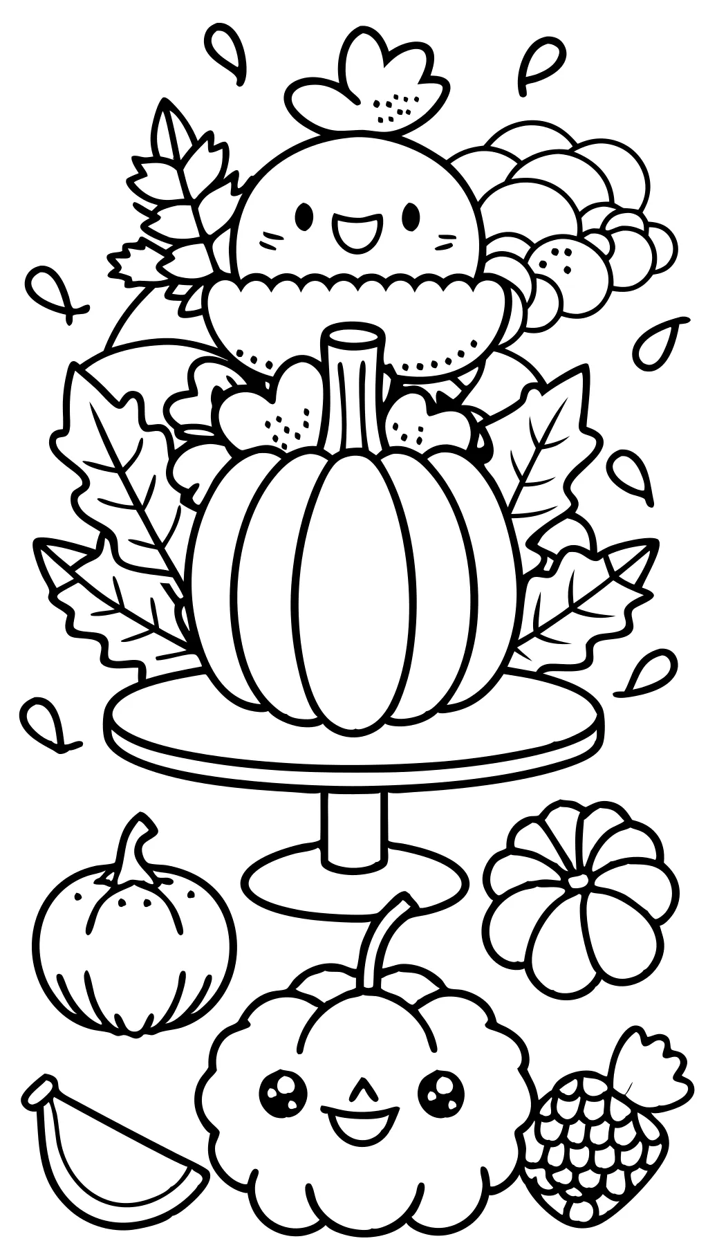 coloriage joyeux Thanksgiving